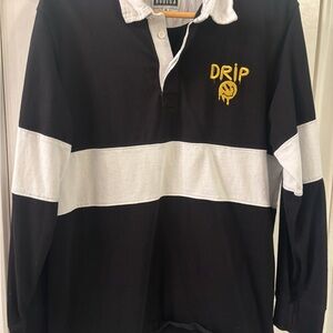 Dudeza Black and White Men's Jersey Shirt